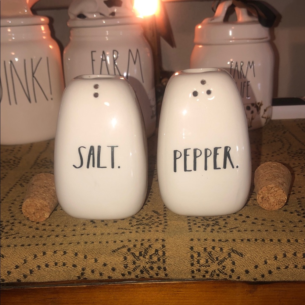Rae Dunn Salt & Pepper Shakers with Cork Tops - Picture 7 of 10